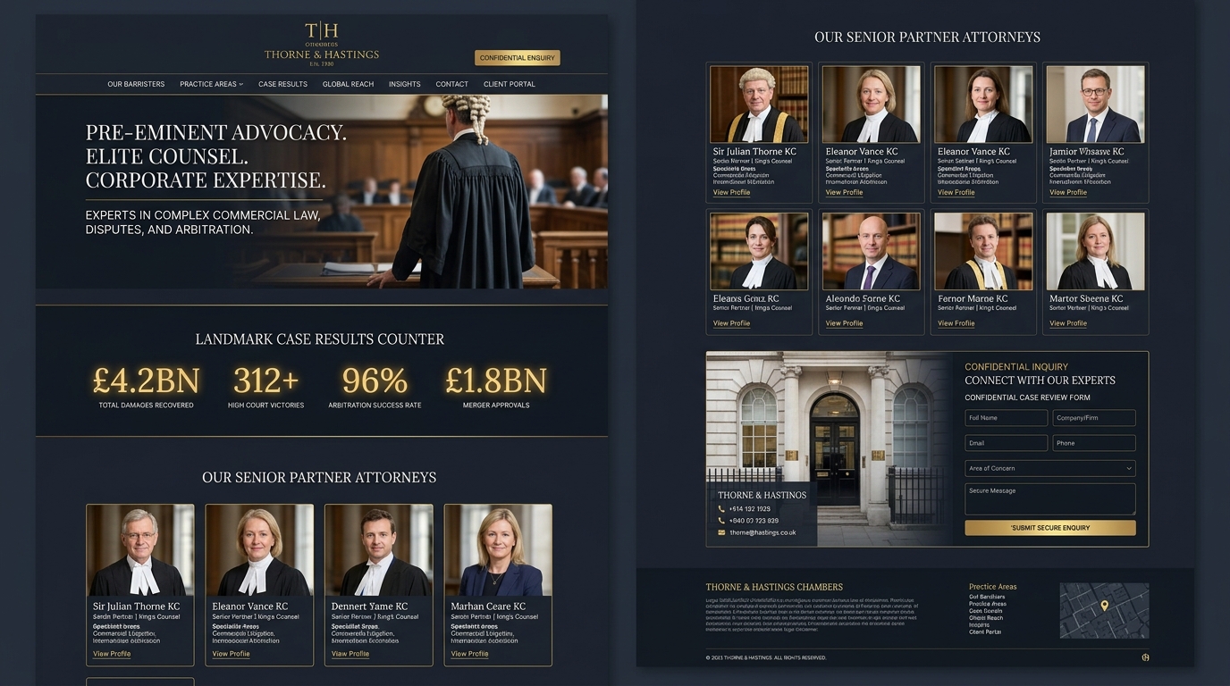 Thorne & Hastings Chambers - SiteMotive Case Study
