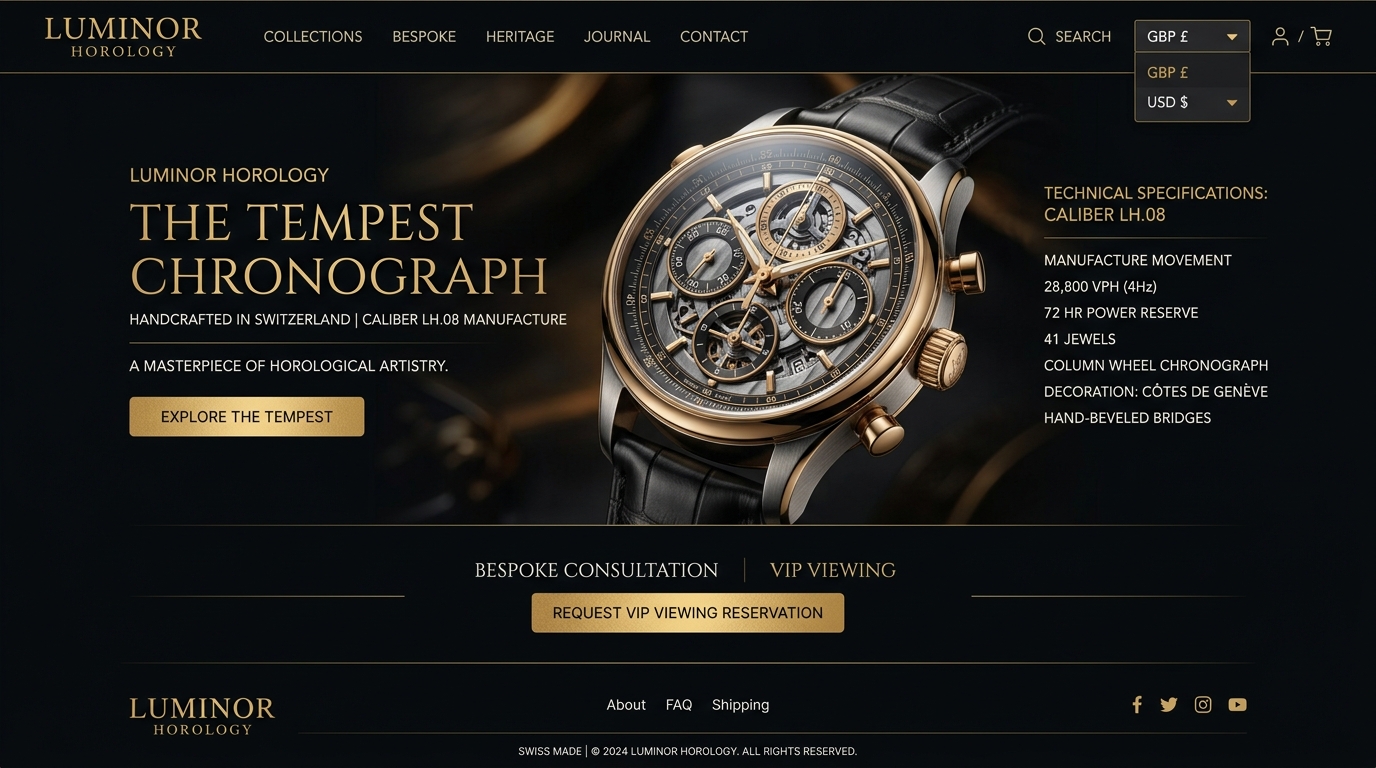 Luminor Swiss Horology - SiteMotive Case Study